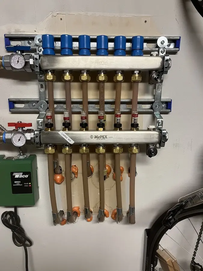 Plumber performing Gas Line Installation at a residential property in Eatonton